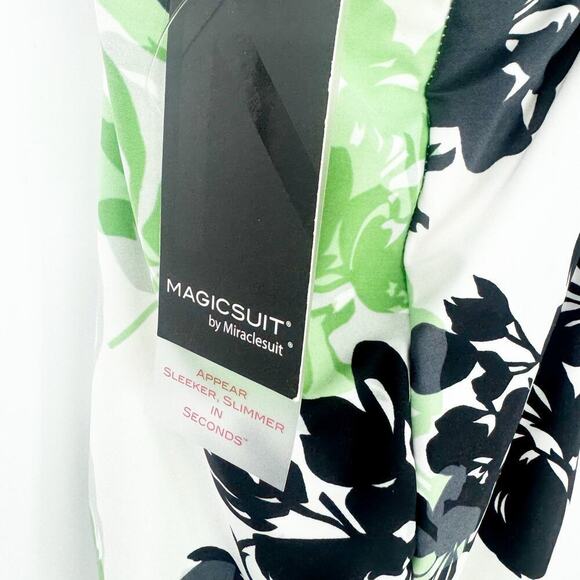 MagicSuit by MiracleSuit Halter One Piece Floral Swimsuit Size 10 NWT - Picture 10 of 10